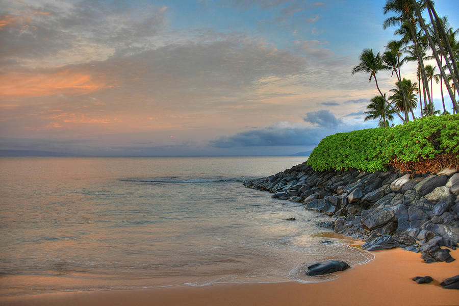 Sunrise at Napili Bay Maui. Photograph by Kelly Wade