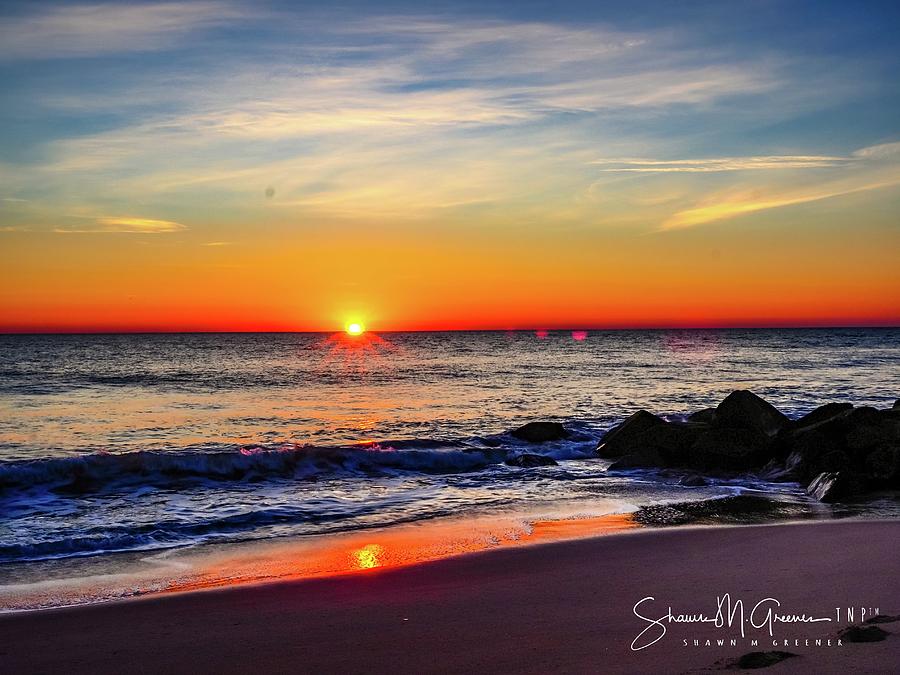 Sunrise at Rehoboth Photograph by Shawn M Greener