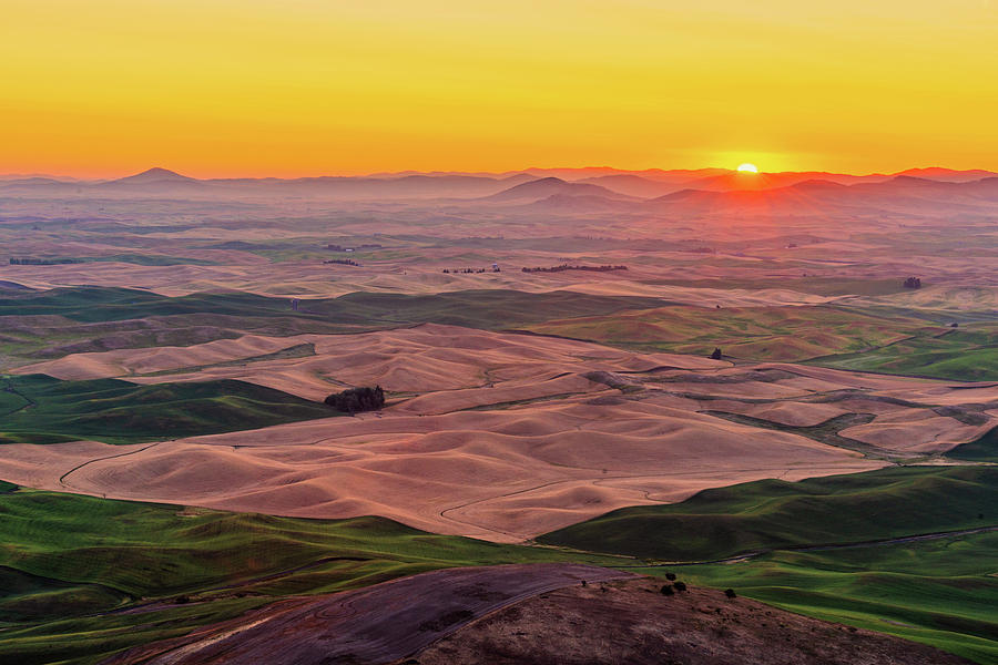 Sunrise at Steptoe Butte State Park Digital Art by Michael Lee