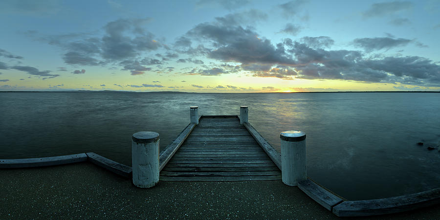 Sunrise at the Jetty Photograph by Nicolas Lombard