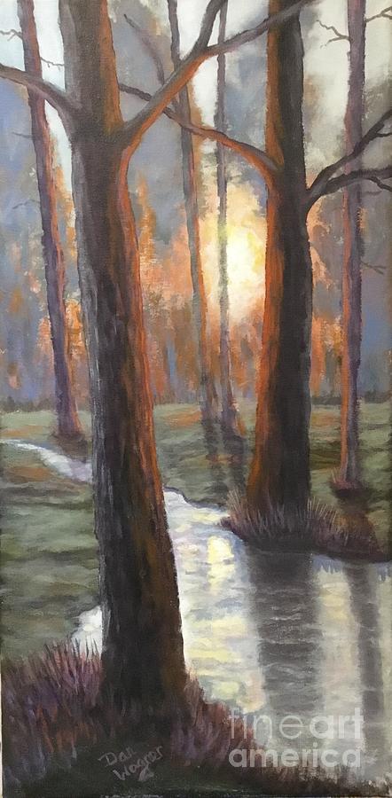 Sunrise Creek Painting by Dan Wagner