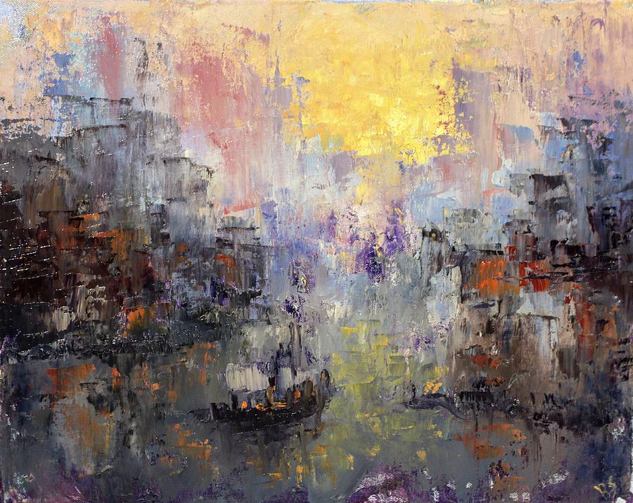 Sunrise departures Painting by Art of Raman