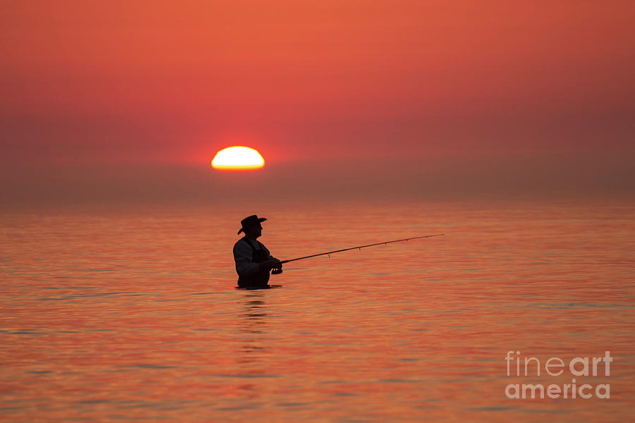 Sunrise fisherman 2 Photograph by Eric Curtin Sunrise fisherman 2 Photograph by Eric Curtin
