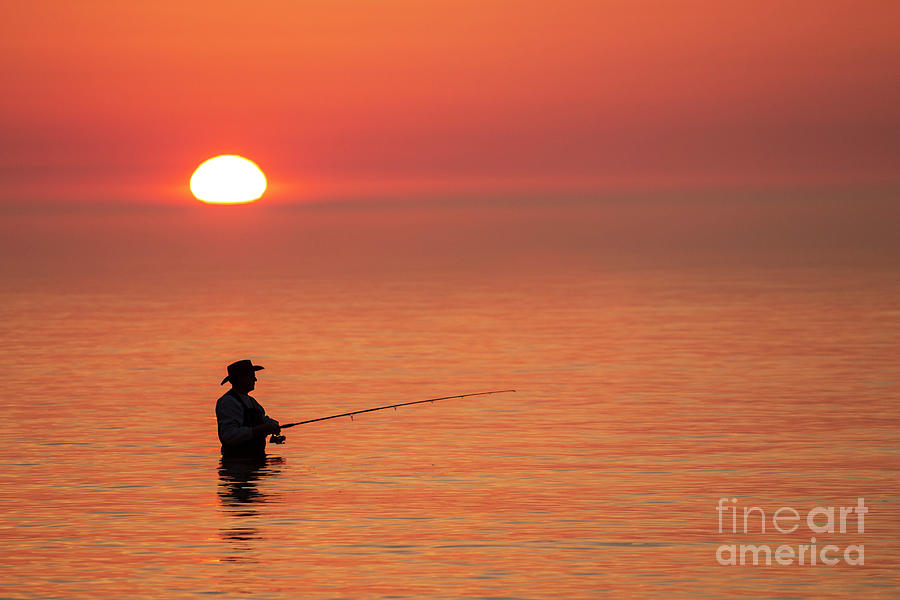 Sunrise fisherman 4 Photograph by Eric Curtin Sunrise fisherman 4 Photograph by Eric Curtin