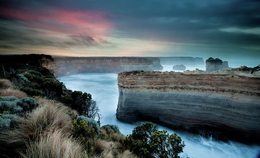 Sunrise Glow Over Limestone Cliffs Photograph by Kf Shots Fine Art