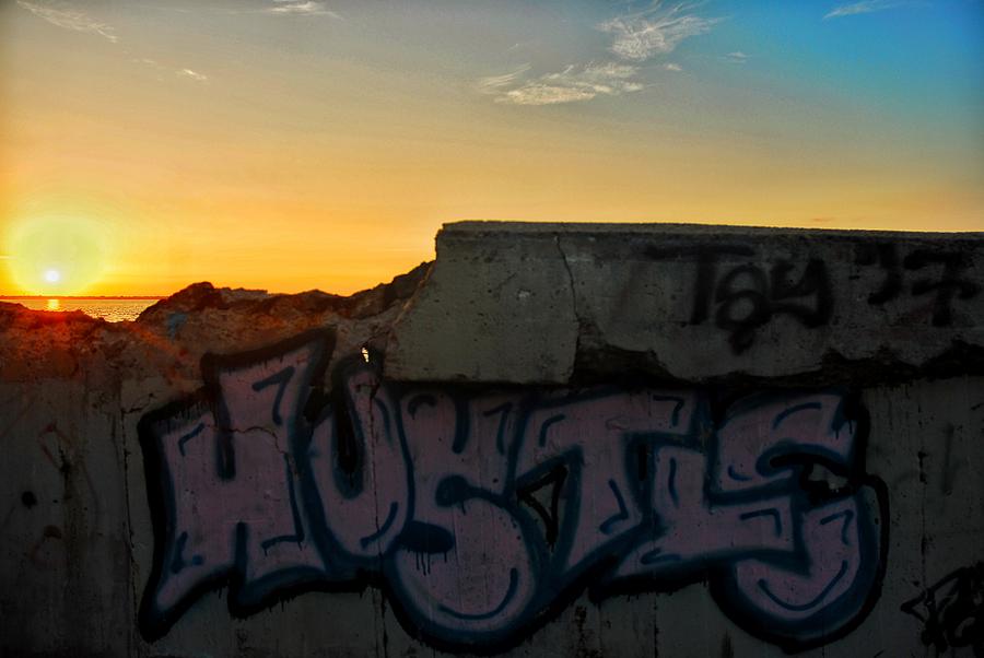 Sunrise Graffiti Photograph
