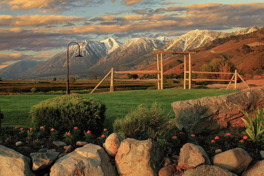 Mountain Photograph - Sunrise In Carson Valley by James Eddy