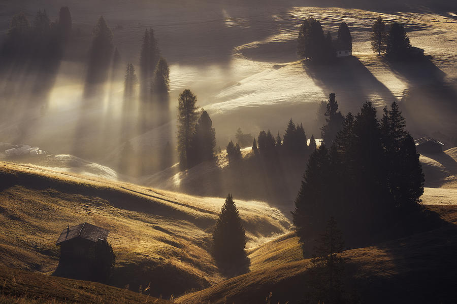 Sunrise In Dolomites Photograph by Rostovskiy Anton