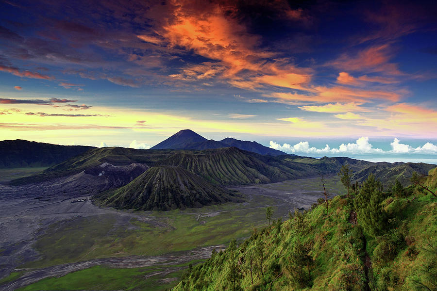 Sunrise In Mt Bromo  East Java Photograph by Ali  Trisno Pranoto