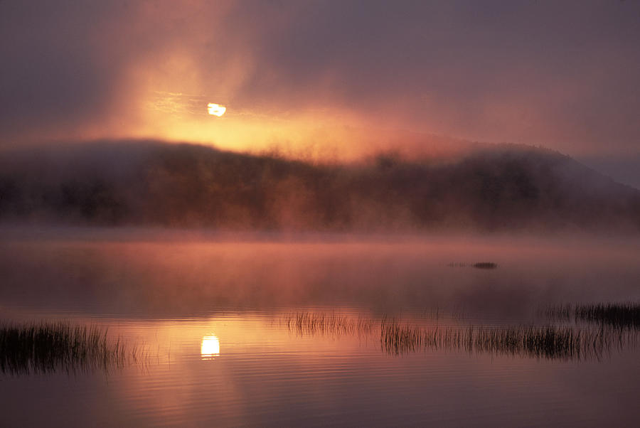 Sunrise In The Adirondacks Photograph by Michael Lustbader