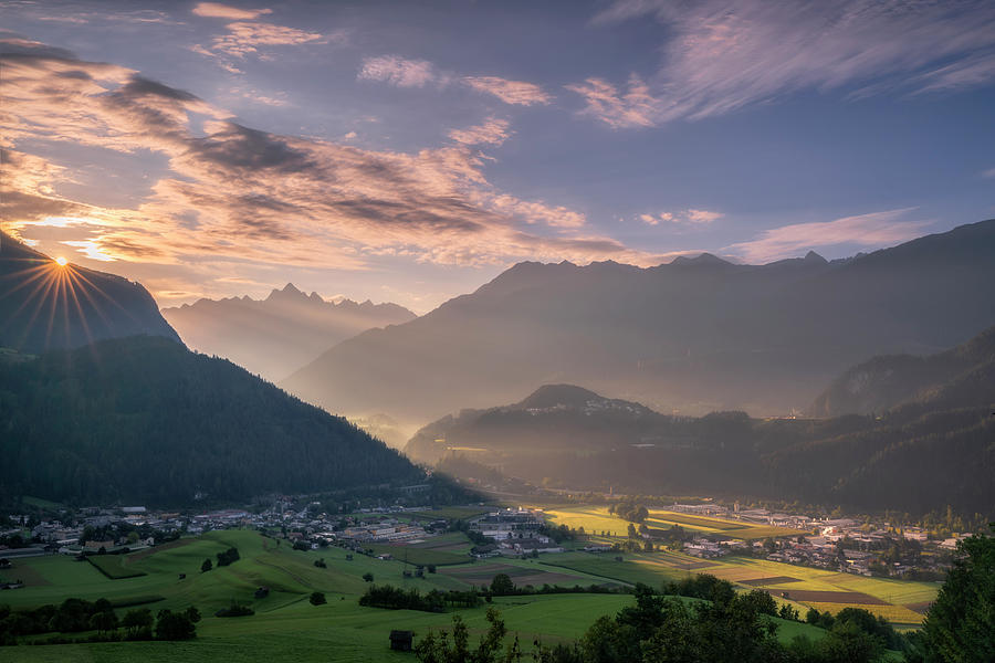 Sunrise in the Alps Photograph by Ludwig Riml - Fine Art America