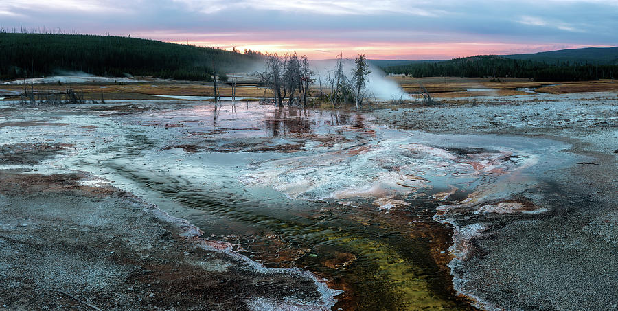 Sunrise in Yellowstone Photograph by Alex Mironyuk