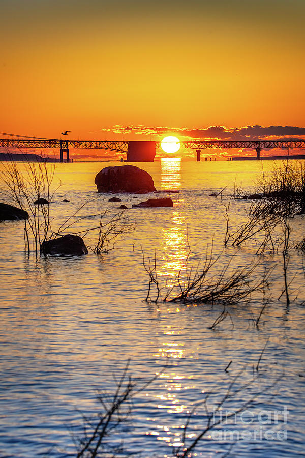Sunrise Mackinac Bridge -5533 Photograph by Norris Seward