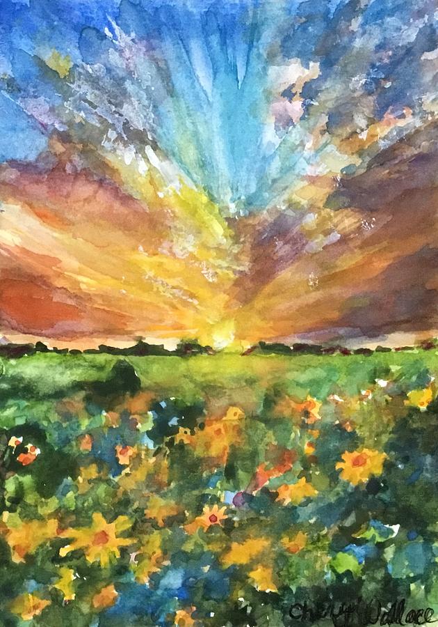 Sunrise of Hope Painting by Cheryl Wallace