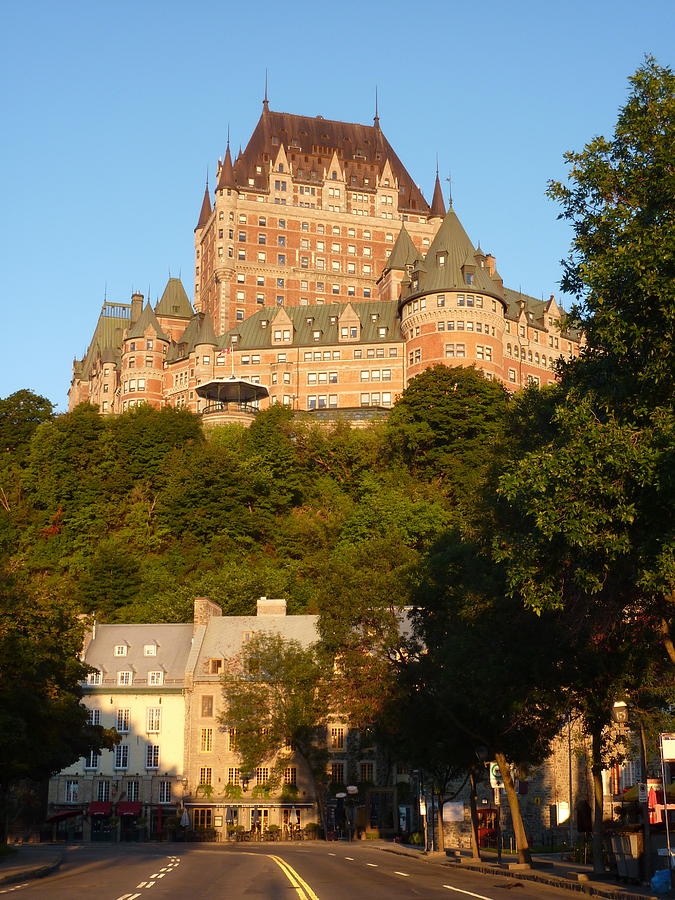 Sunrise on Chateau Frontenac Photograph by Patricia Caron