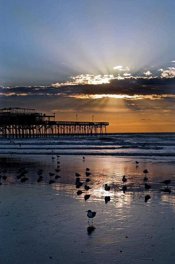 Sunrise On Galveston Beach Photograph by Dhuss Sunrise On Galveston Beach Photograph by Dhuss