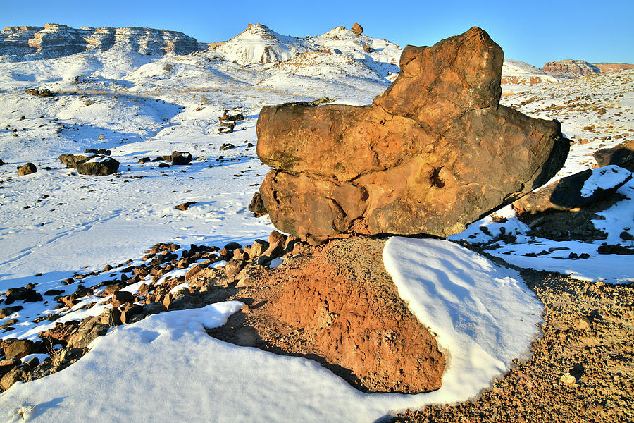Sunrise on Ruby Mountain and Balanced Rock Photograph by Ray Mathis