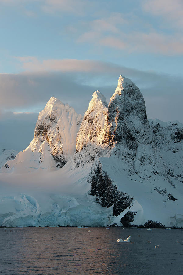 Sunrise On The Mountain Tops At The by Mint Images - David Schultz