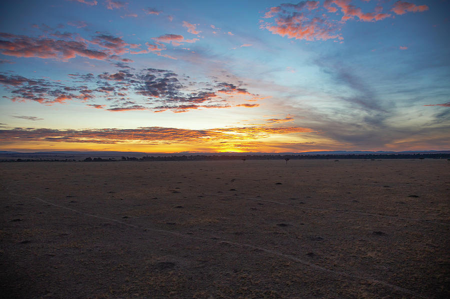 Kenya Photograph - Sunrise Over The Mara by Thomas Kallmeyer Kenya Photograph - Sunrise Over The Mara by Thomas Kallmeyer