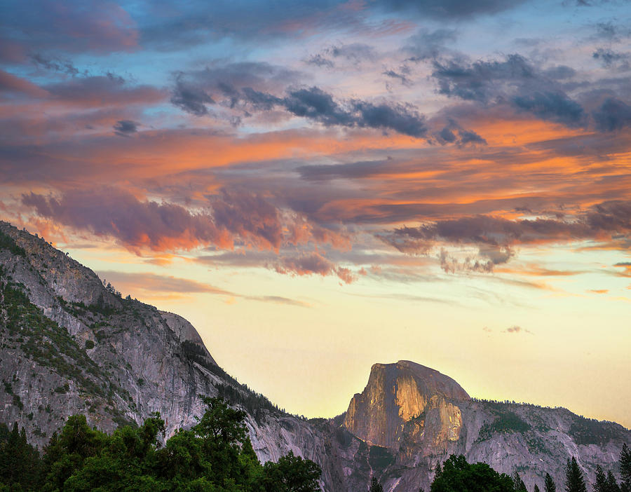Sunrise Over Half Dome, Yosemite Valley, Yosemite National Park, California Photograph by Tim Fitzharris