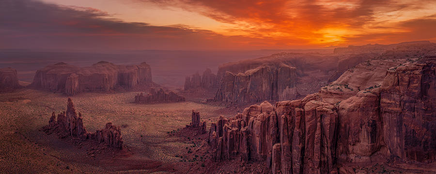 Sunrise Over Hunts Mesa Photograph by Hanping Xiao