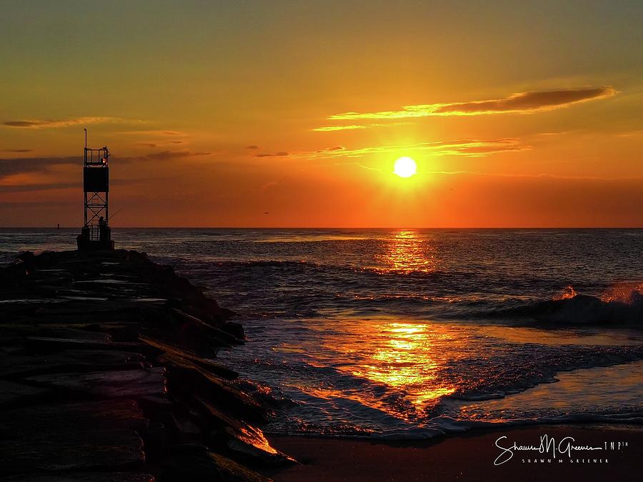 Sunrise over Indian River Inlet Photograph by Shawn M Greener