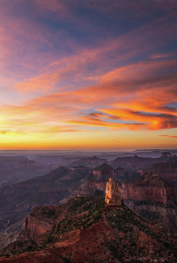 Sunrise Over Mt. Hayden - Grand Canyon North Rim Photograph Photograph by Duane Miller