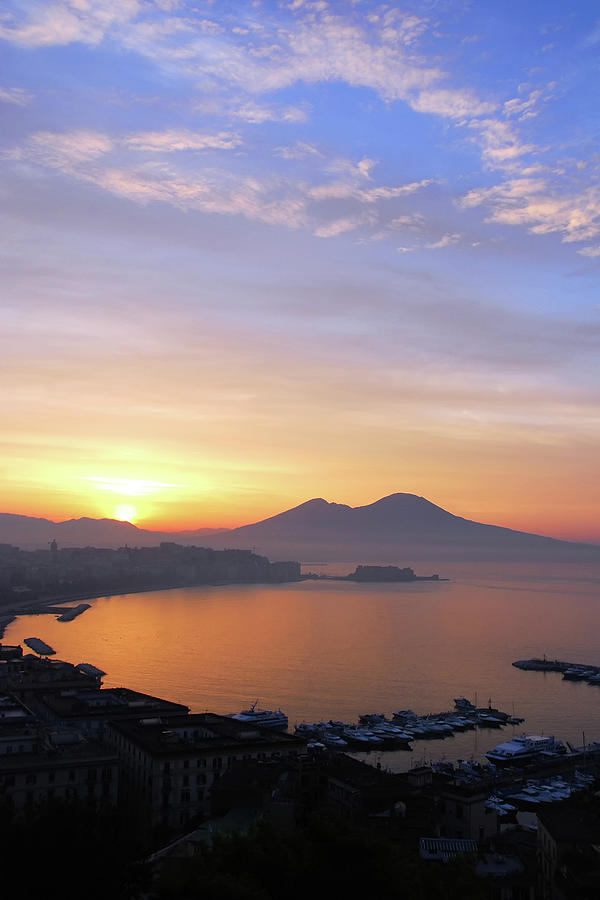 Sunrise over Naples, Italy Photograph by Tito Slack