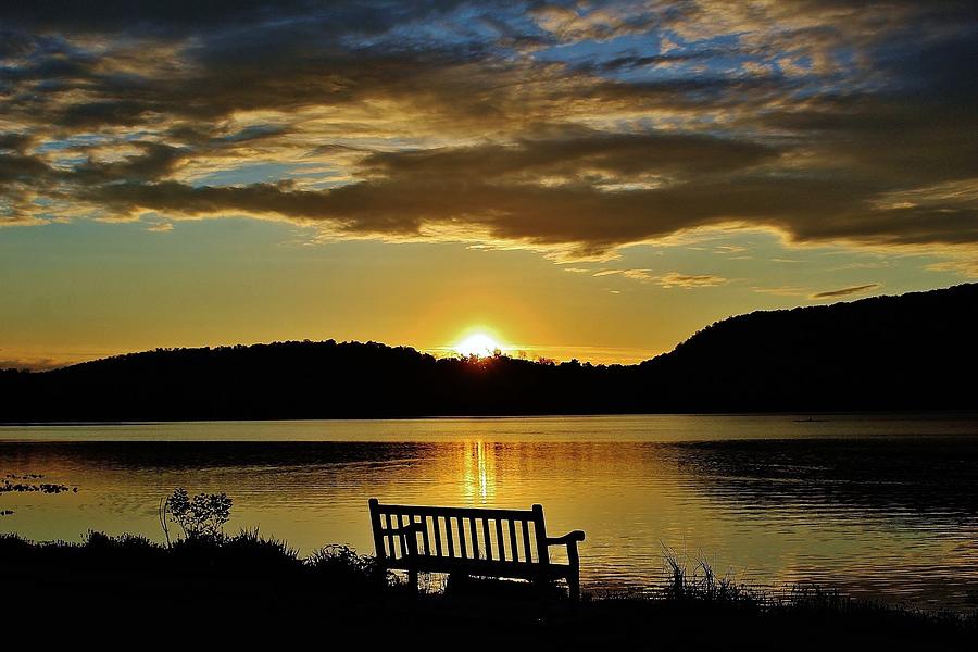 Sunrise Over Rockland Lake Photograph by Thomas McGuire | Fine Art America