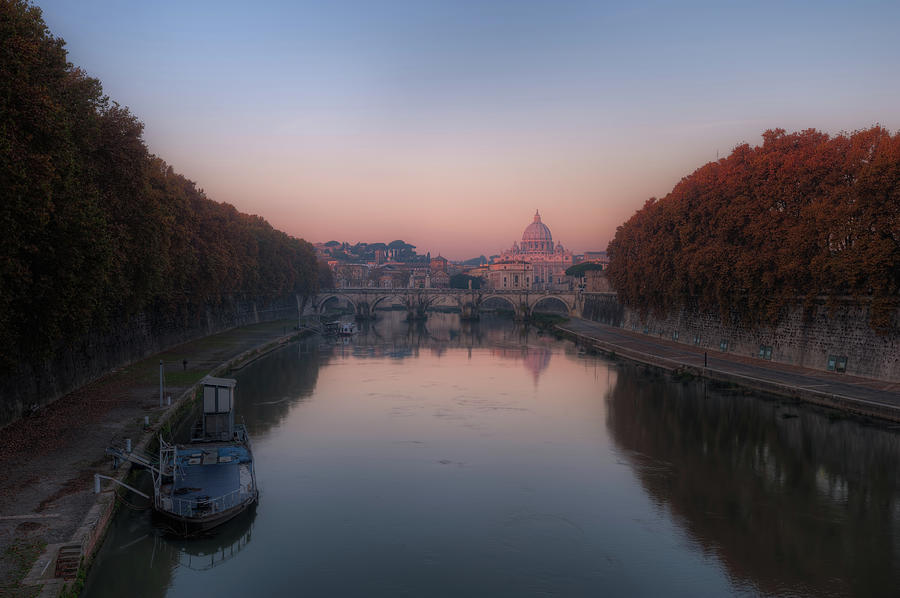 Sunrise Over St. Peters Basilica Photograph by Sisifo73photography By Marco Romani