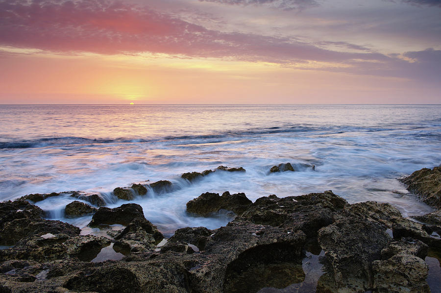 Sunrise Over The Mediterranean Photograph by Michael Avina