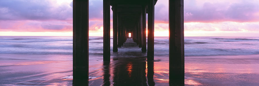 Nature Photograph - Sunrise Over The Pacific Ocean Seen by Panoramic Images