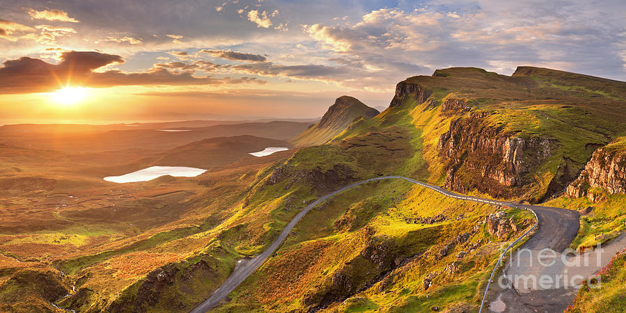 Mountains Photograph - Sunrise Over The Quiraing On The Isle by Sara Winter Mountains Photograph - Sunrise Over The Quiraing On The Isle by Sara Winter