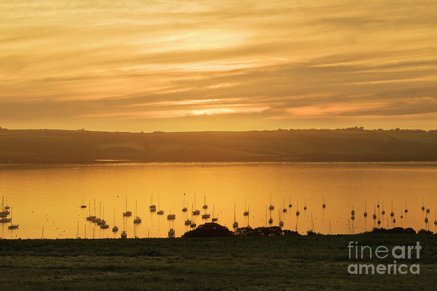 Sunrise Over The Roseland Cornwall Photograph