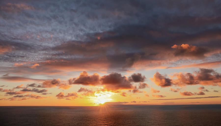 Sunrise Over the Sea Photograph by Bari Rhys