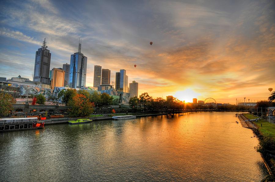 Sunrise Over The Yarra River, Melbourne Photograph by Sergio Amiti
