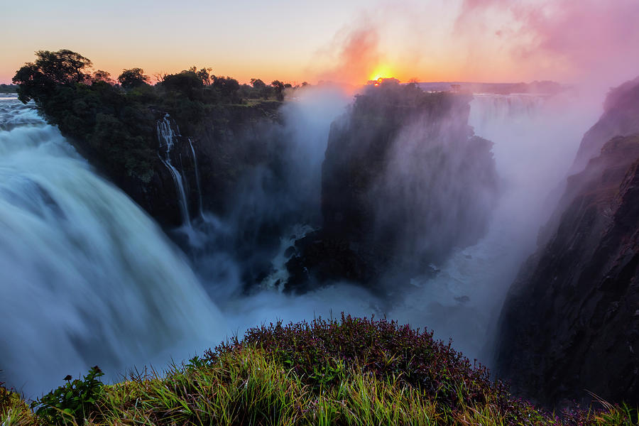 Sunrise Over Victoria Falls Photograph by Pixelchrome Inc