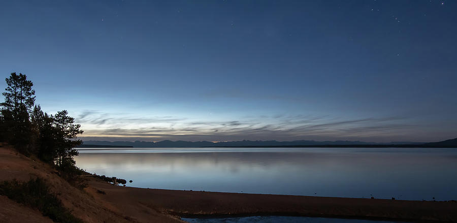 Sunrise Over Yellowstone Lake In Yellowstone National Park Photograph by Alex Grichenko
