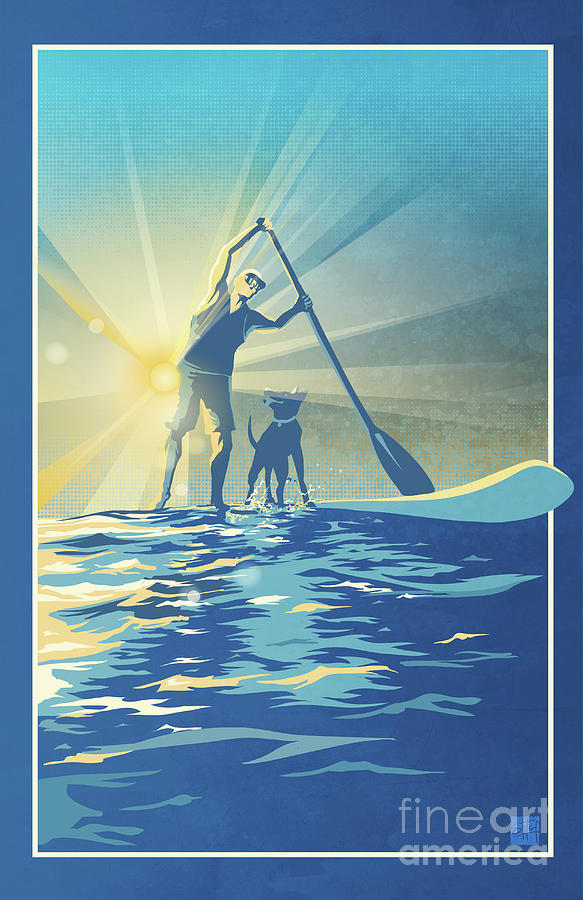 sunrise paddle boarder by Sassan Filsoof sunrise paddle boarder by Sassan Filsoof