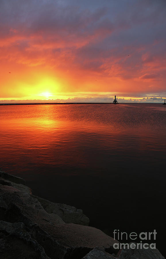 Sunrise perfection in Port Washington Photograph by Eric Curtin