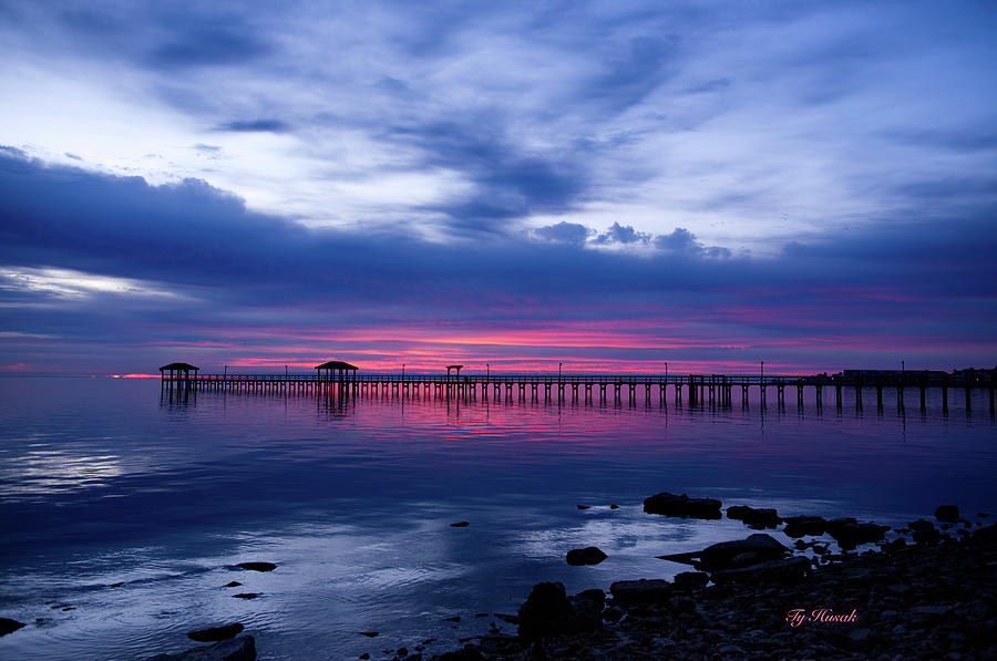 Sunrise Pier Photograph by Ty Husak