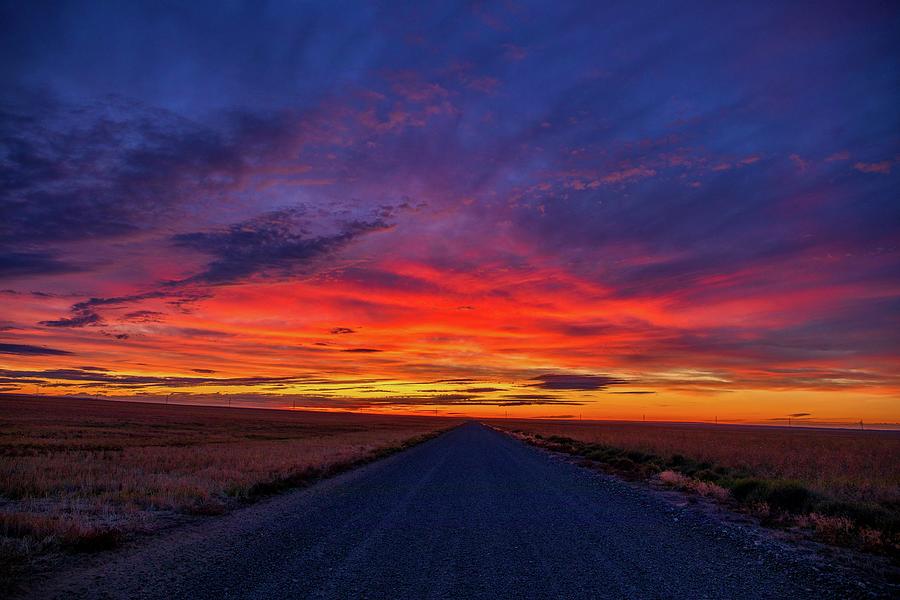 Sunrise Road  Photograph by Lynn Hopwood