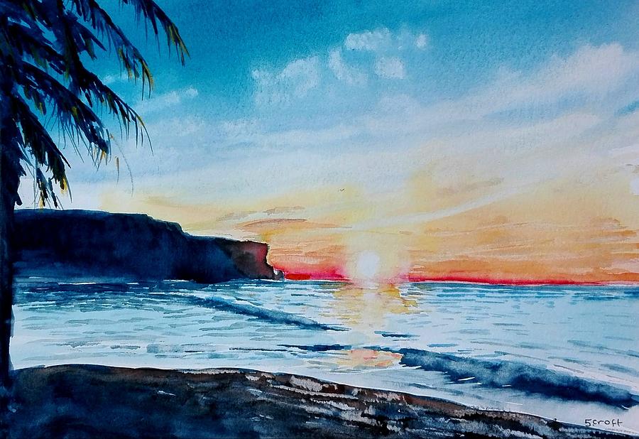 Sunrise Painting by Sandie Croft