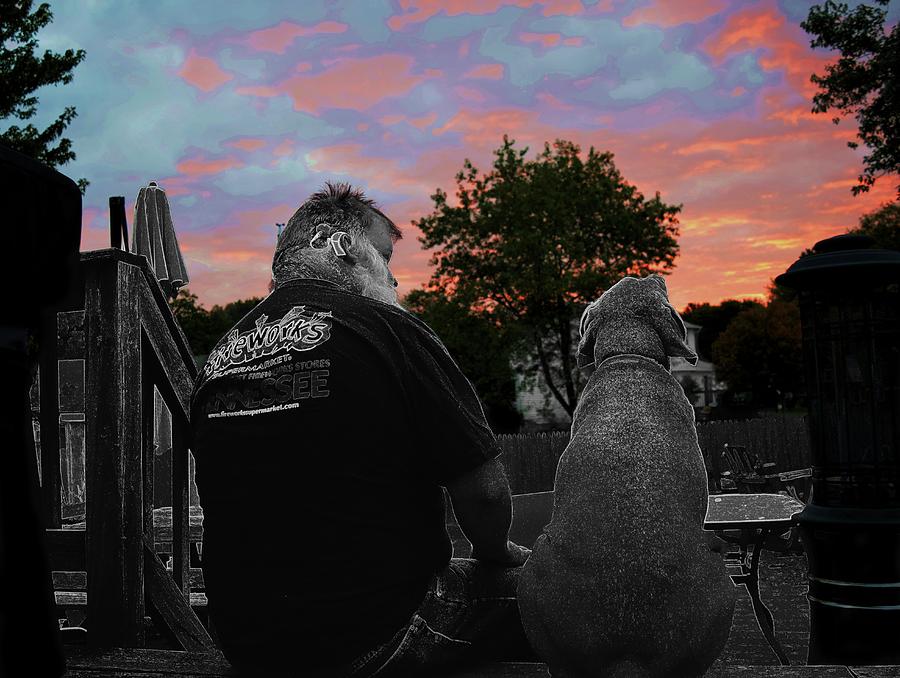 Waiting for Sunrise - Selective Color Photograph by Lori Kingston