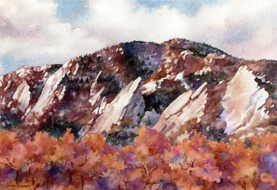 Boulder Painting - Sunrise Splendor by Anne Gifford