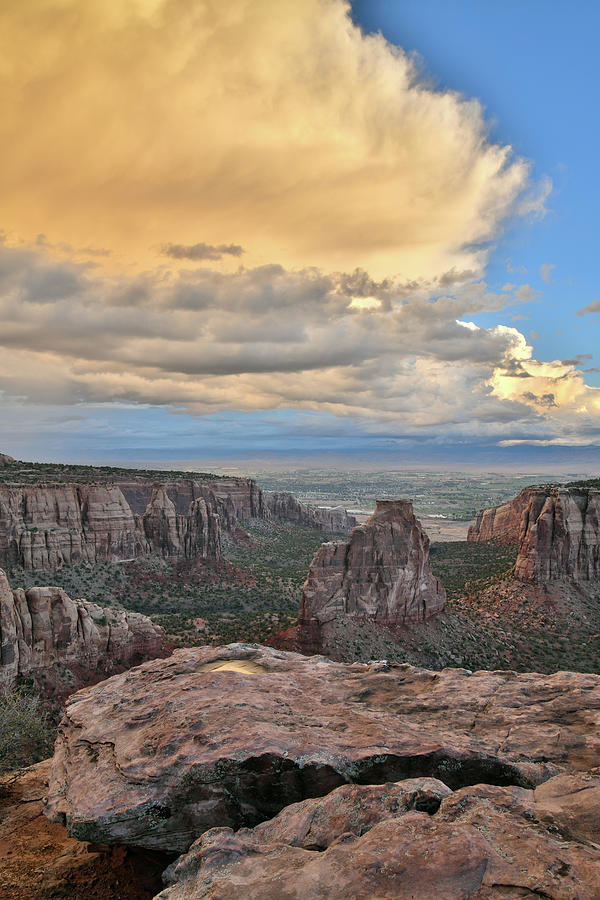 Sunrise Storm Cloud of Colorado National Monument Photograph by Ray Mathis