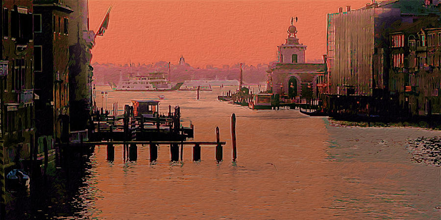 Sunrise, Venice Digital Art by Robert Bissett