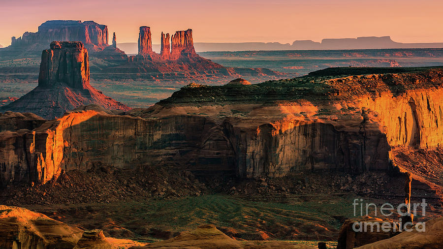 Sunrise View From Hunts Mesa, Monument Valley Photograph