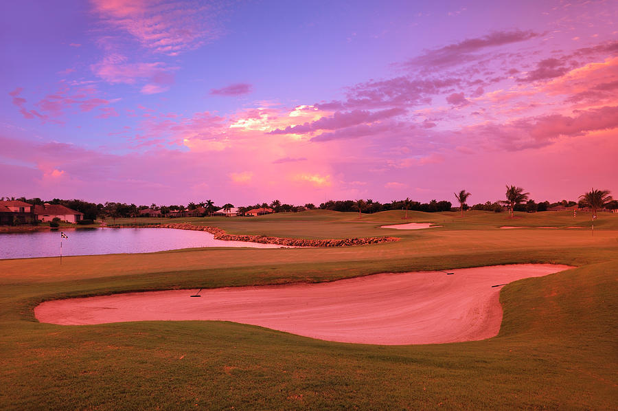 Sunrise View Of A Resort On A Golf Photograph by Rhz Sunrise View Of A Resort On A Golf Photograph by Rhz