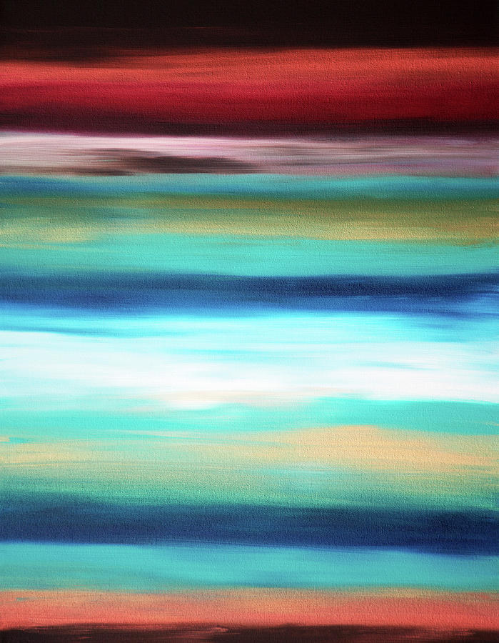 Sunrise Viii - Canvas 3 Painting by Hilary Winfield